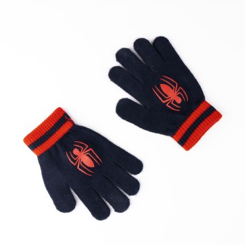 Spiderman Blue kids hat+ gloves set