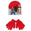 Spiderman Hero kids hat + glove set 52-54 cm