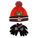 Super Mario Run kids hat + gloves set 52 cm