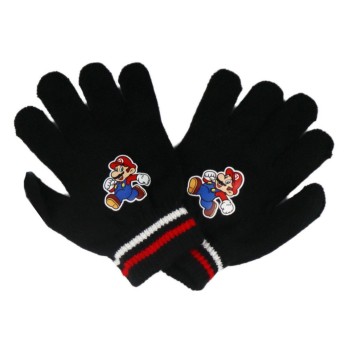 Super Mario Run children's hat + glove set 54 cm