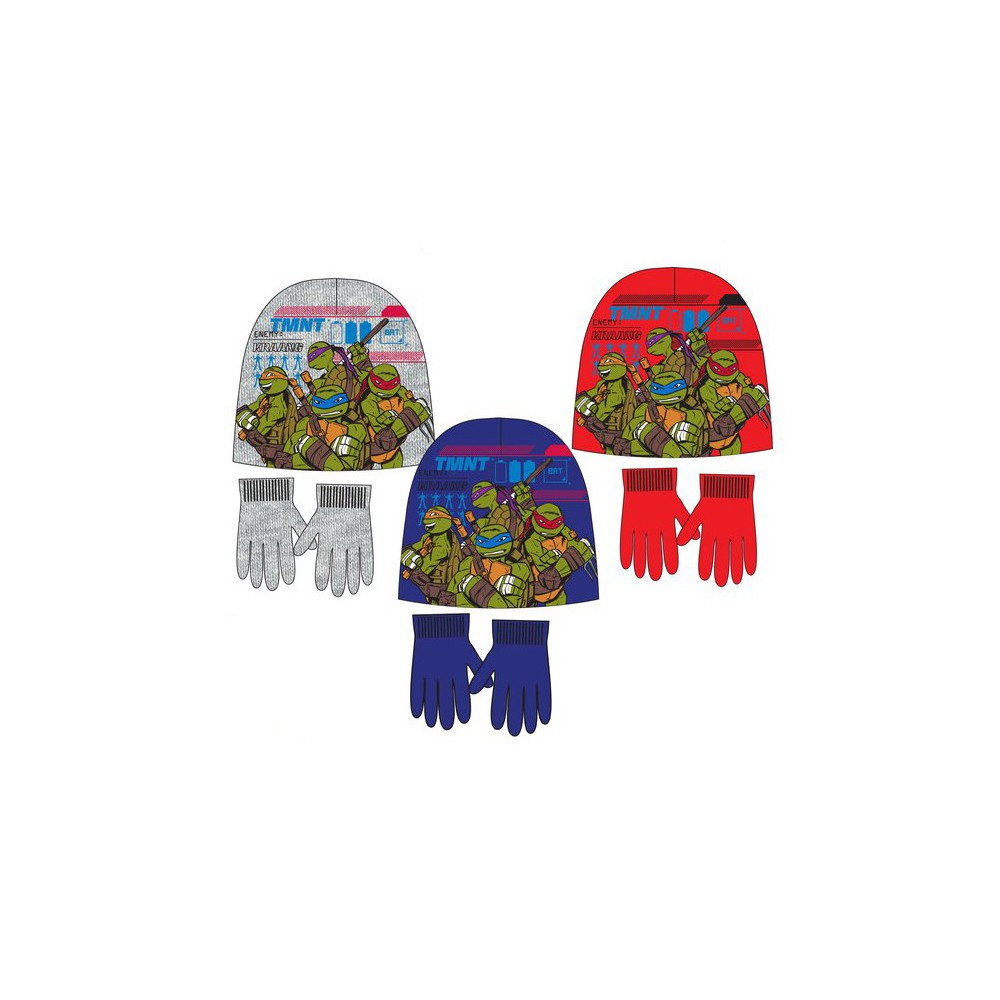 Teenage Mutant Ninja Turtles children's hat and glove set 52-54 cm