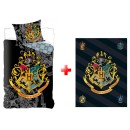 Harry Potter Houses duvet cover and polar fleece blanket set