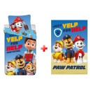 Paw Patrol bedding and fleece blanket set