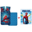 Spiderman Light kids bedding set and fleece blanket set
