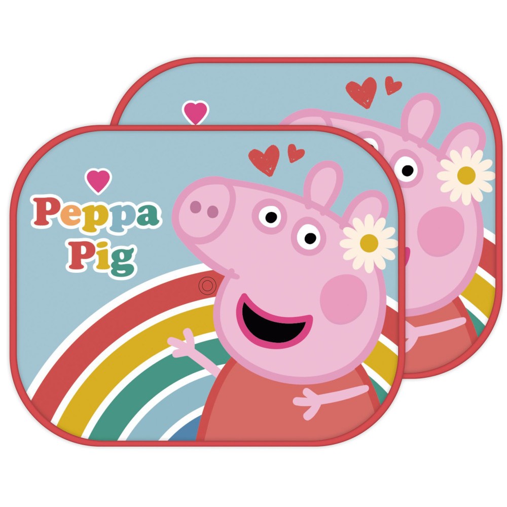 Peppa Pig Rainbow sunshade for windows, set of 2