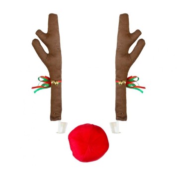 Christmas Brown Reindeer Car Decoration