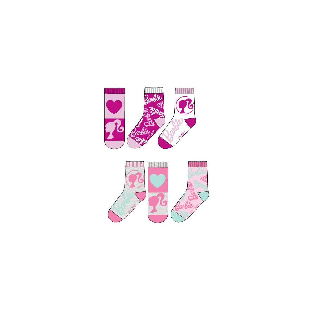 Barbie Pink children's socks 23-34