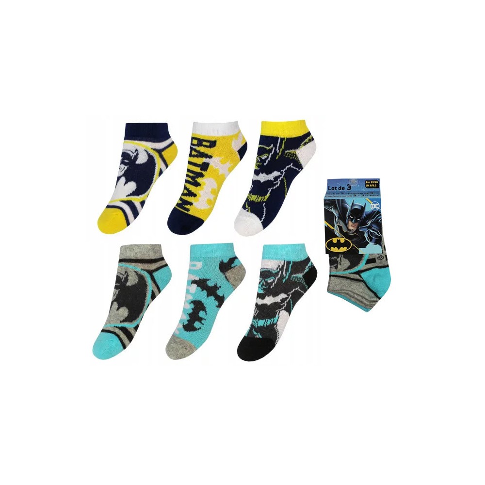 Batman kids no-show socks 23-34