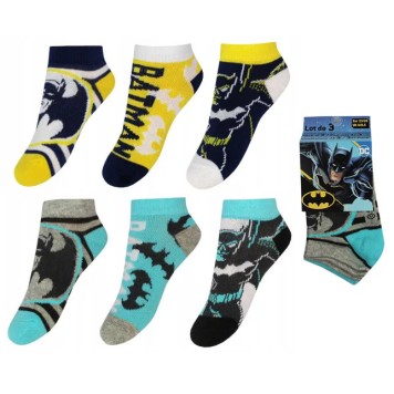 Batman kids no-show socks 23-34