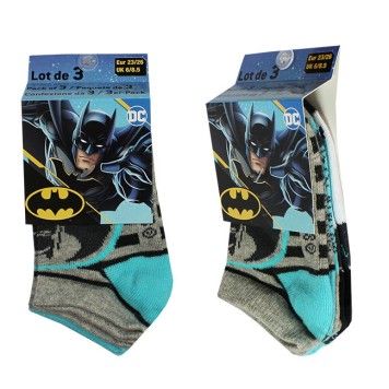 Batman kids no-show socks 23-34