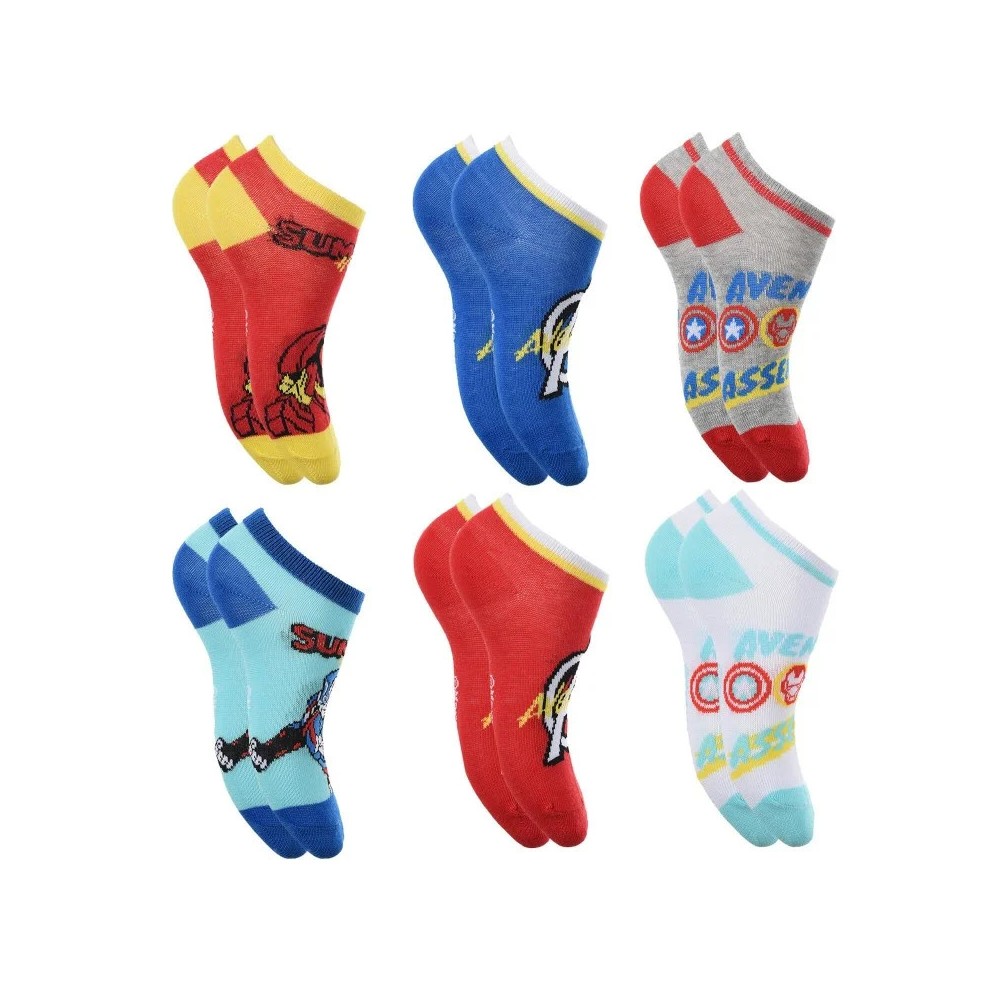 Avengers children's invisible socks 23-34