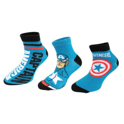 Avengers Captain America kids' ankle socks 23/26