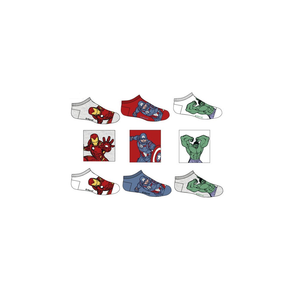 Avengers Energy children's ankle socks 23-34