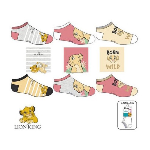 Disney The Lion King Kids Ankle Socks 23-34