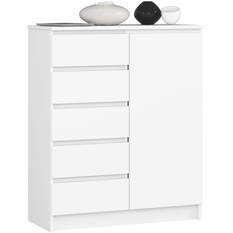 KOMODA K80 1D 5SZ PK BIAŁY KOMODA K80 1D 5SZ PK BIAŁY