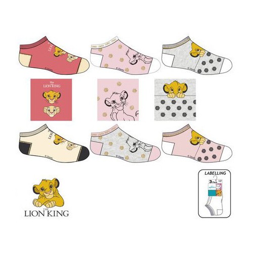 Disney The Lion King Kids' Ankle Socks 23-34