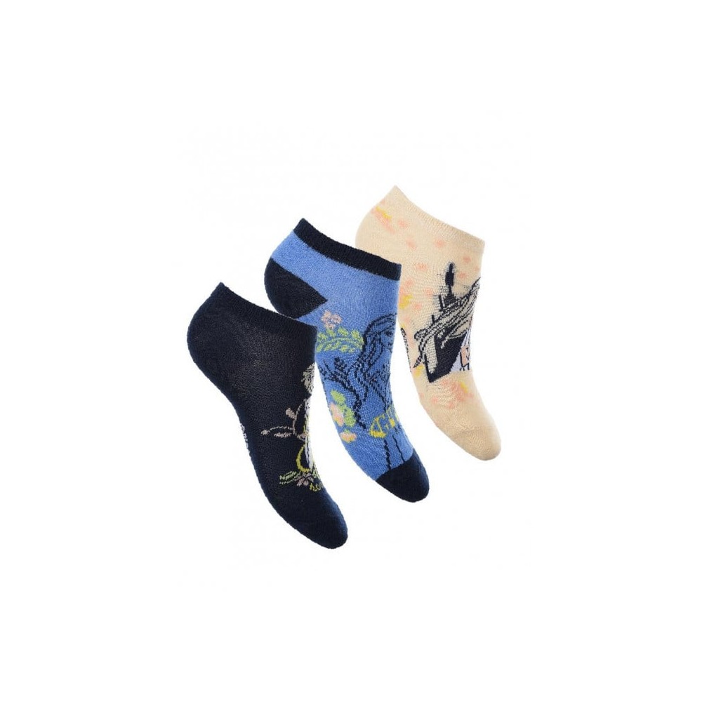 Disney Frozen children's sneaker socks 31/34