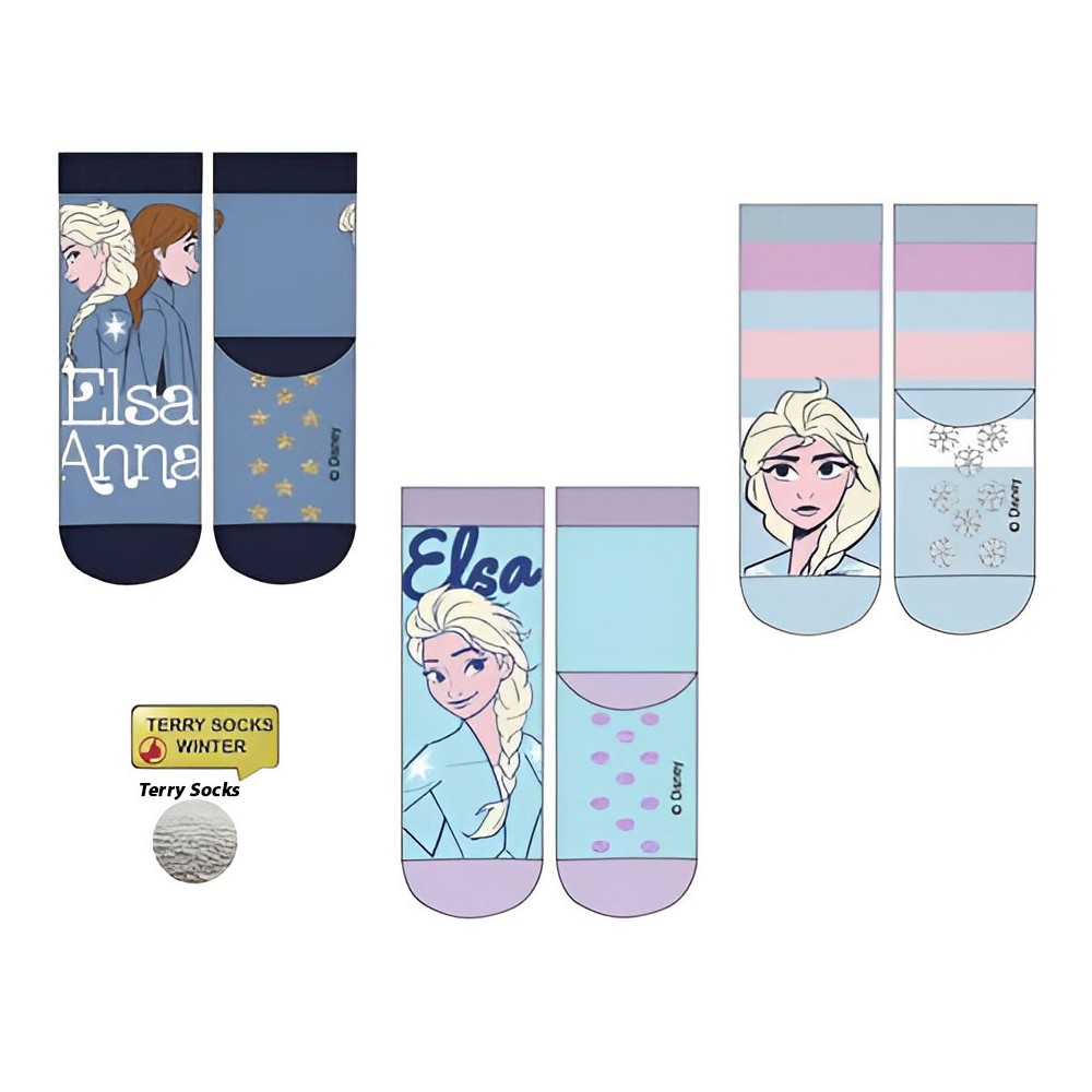 Disney Frozen Elsa children's thick anti-slip socks 23-34