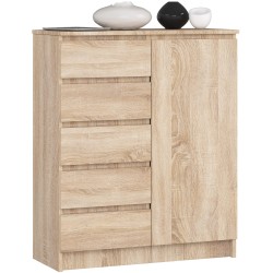 KOMODA K80 1D 5SZ PK DĄB SONOMA