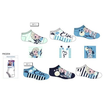 Disney Frozen Ocean kids no-show socks 23-34