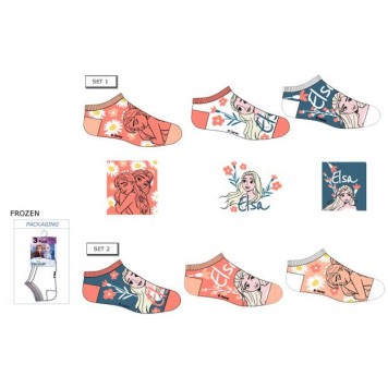 Disney Frozen Picnic children's ankle socks 23-34