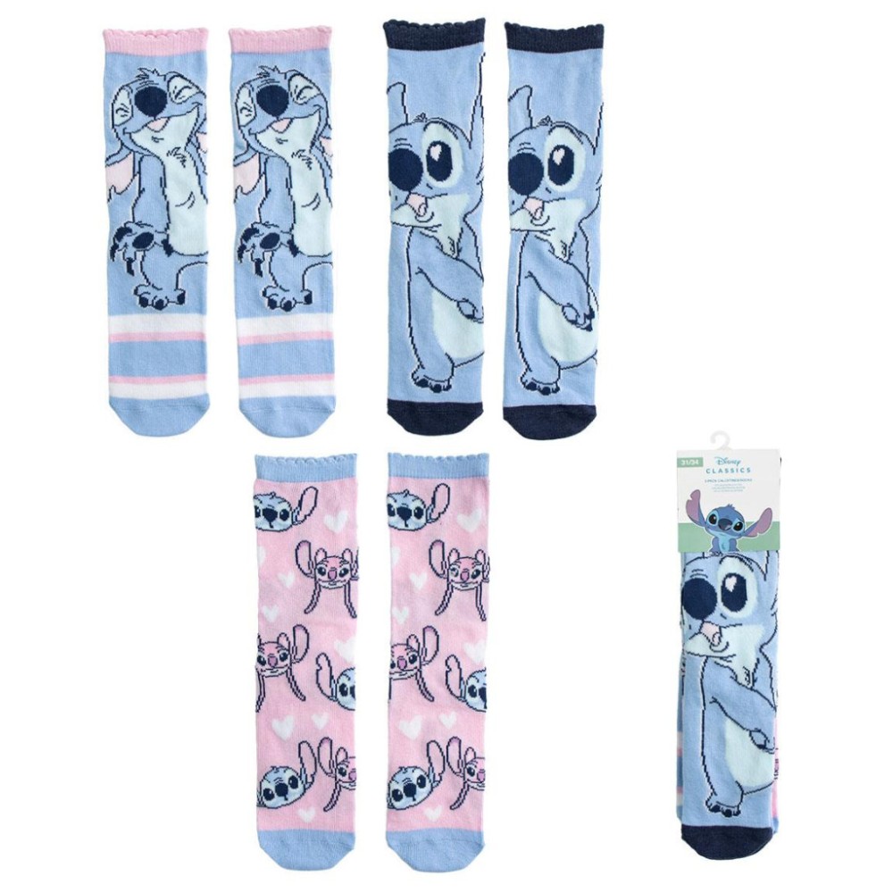 Disney Lilo and Stitch Expressions socks 27/30