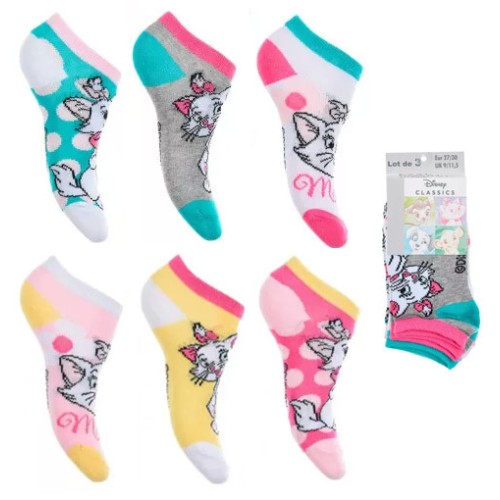 Disney Marie children's no-show socks with cat pattern 23-34