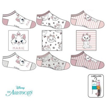 Disney Marie cat children's no-show socks 23-34