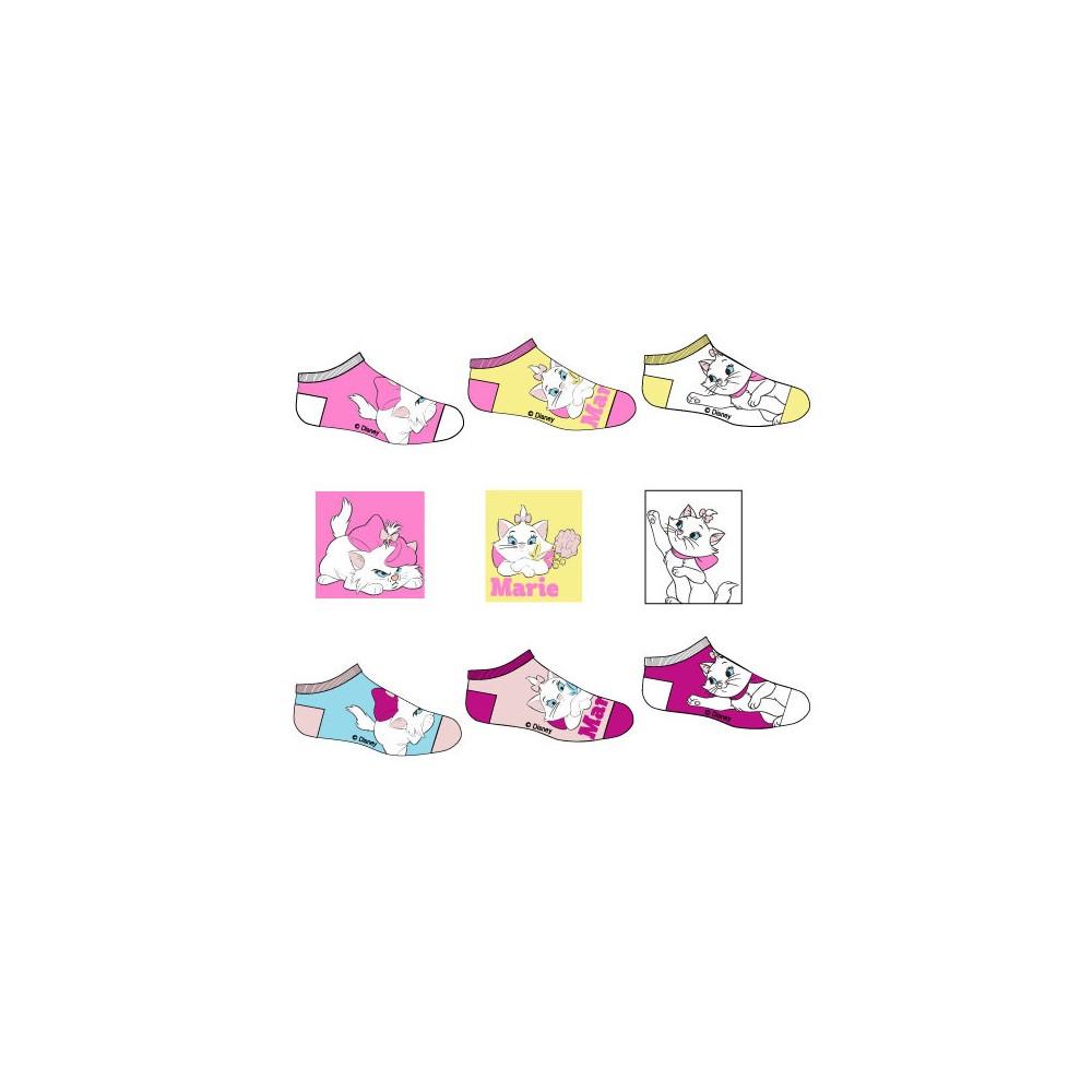 Disney Marie Paradise cat children's invisible socks 23-34
