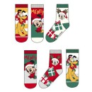 Disney Mickey  & Pluto Christmas Kids Socks 23-34
