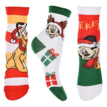 Disney Mickey  & Pluto Christmas Kids Socks 23-34