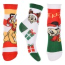 Disney Mickey  & Pluto Christmas Kids Socks 23-34