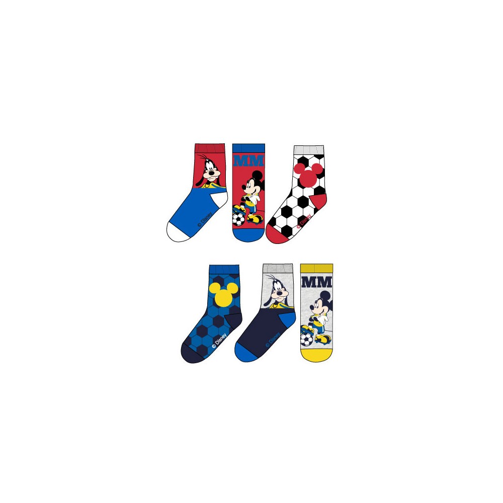 Disney Mickey  Football children's socks 23-34