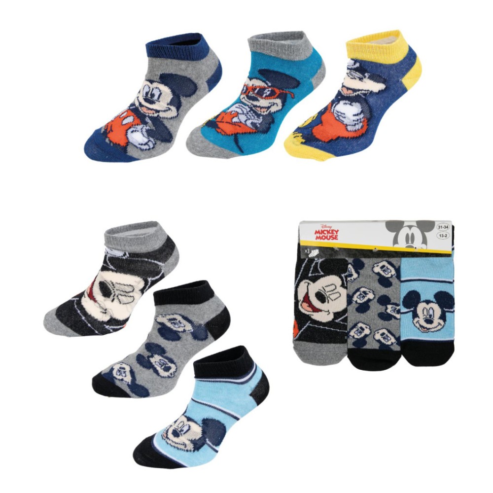 Disney Mickey  children's ankle socks 23-34