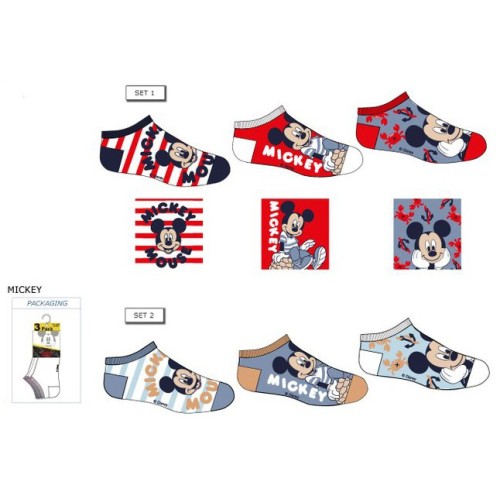 Disney Mickey  kids invisible socks size 23-34