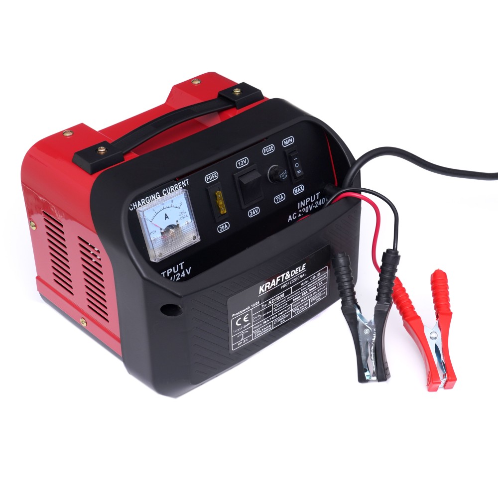 Chargeur de voiture 12V 24V 10A 60Ah Chargeur de voiture 12V 24V 10A 60Ah