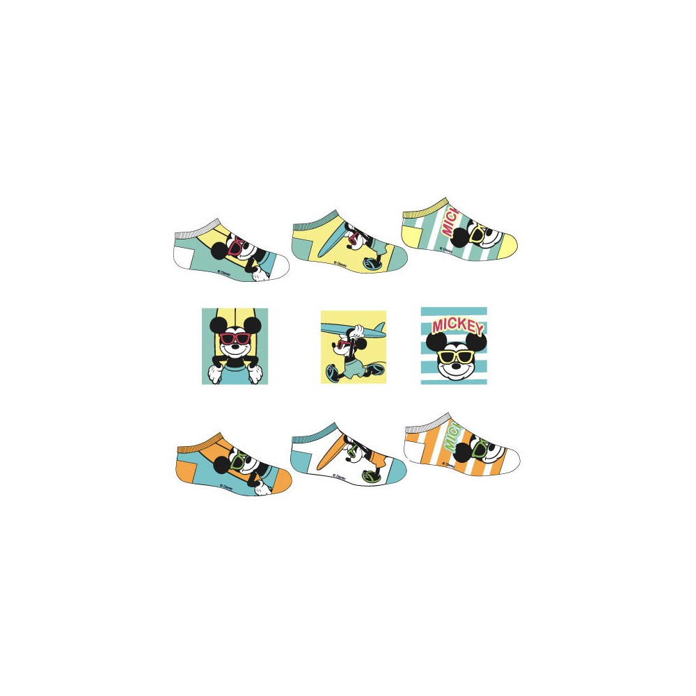 Disney Mickey  Summer children's no-show socks 23-34