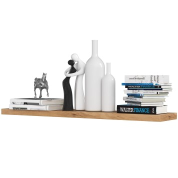 Etagére mural bois 100x3x20 cm Bois sonoma