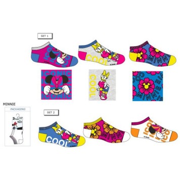 Disney Minnie  children's no show socks 23-34