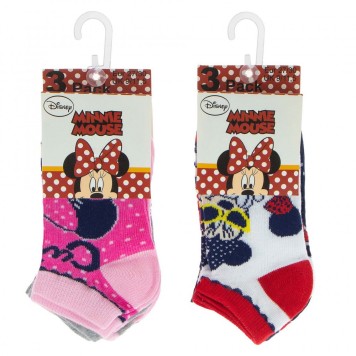 Disney Minnie  children's no-show socks 23-34
