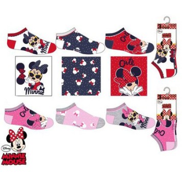 Disney Minnie  children's no-show socks 23-34
