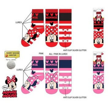 Disney Minnie  Children's thick anti-slip socks 23-34