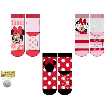 Disney Minnie  children's thick anti-slip socks 23-34