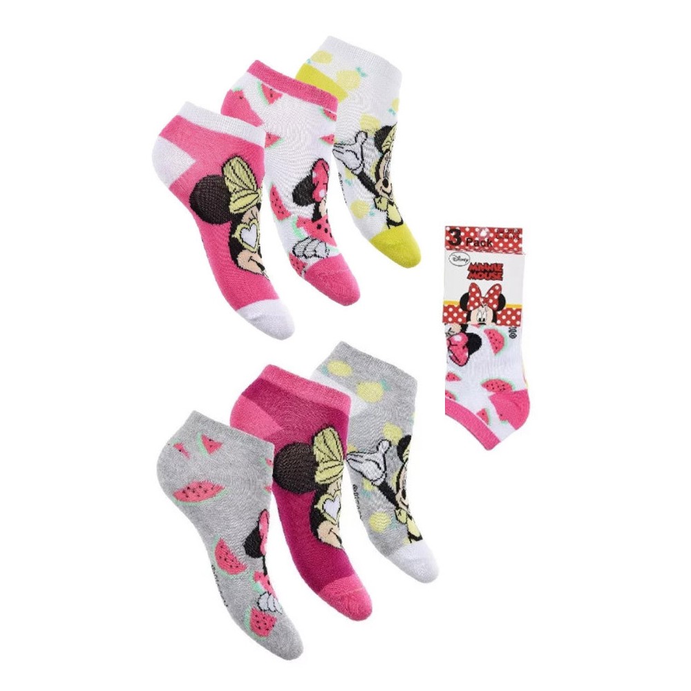 Disney Minnie  kids no-show socks 23-34