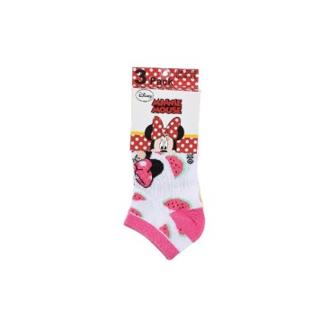Disney Minnie  kids no-show socks 23-34