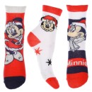 Disney Minnie  Gold & Silver Christmas Kids Socks 23-34