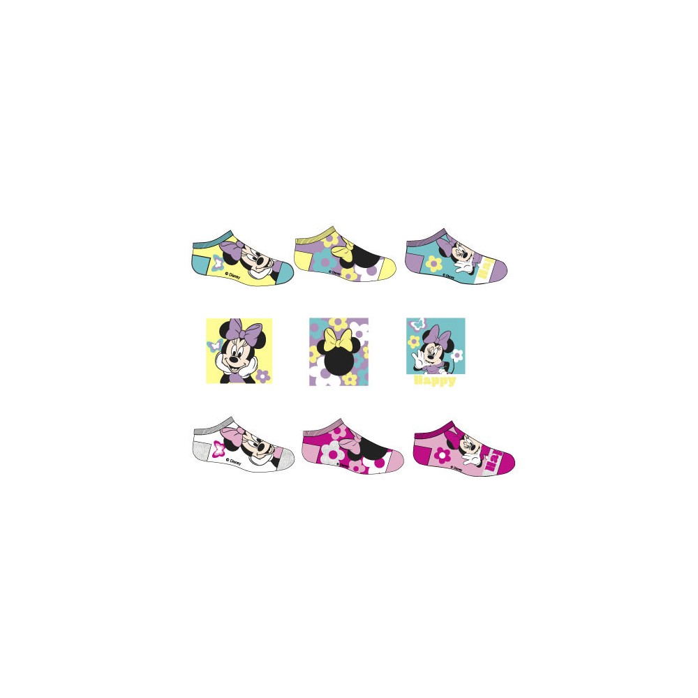 Disney Minnie  Happy kids' ankle socks 23-34