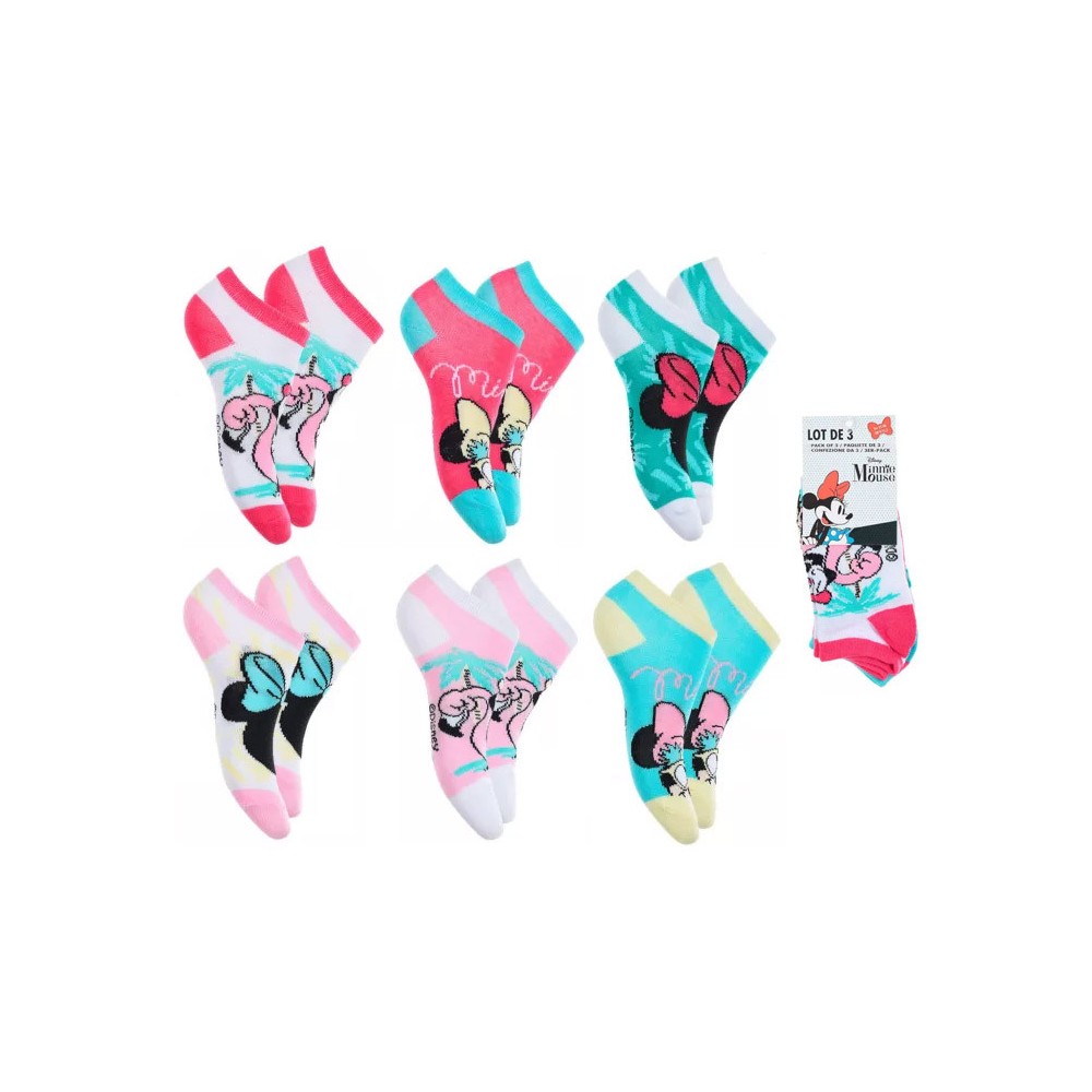 Disney Minnie  Party kids no-show socks 23-34