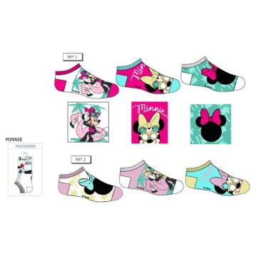 Disney Minnie  Party kids no-show socks 23-34