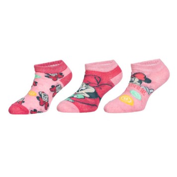 Disney Minnie  Pinky Bow children's low-cut socks 23/26